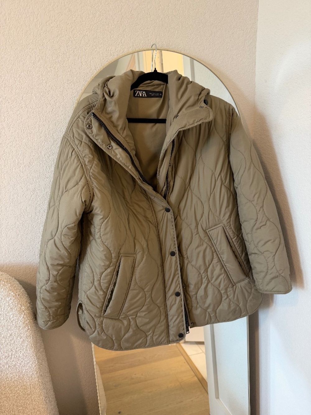 Zara Oversized Quilted Puffer Jacket  XS